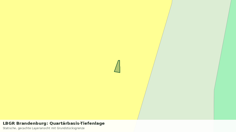 Statische Kartenansicht: LBGR Brandenburg: Quartärbasis-Tiefenlage