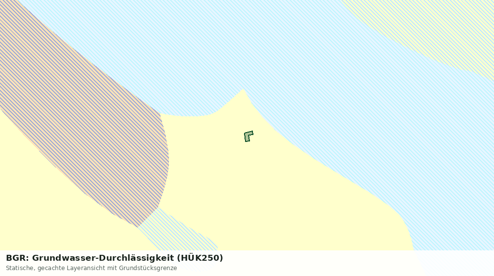 Statische Kartenansicht: BGR: Grundwasser-Durchlässigkeit (HÜK250)