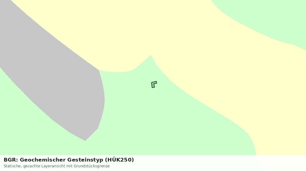 Statische Kartenansicht: BGR: Geochemischer Gesteinstyp (HÜK250)