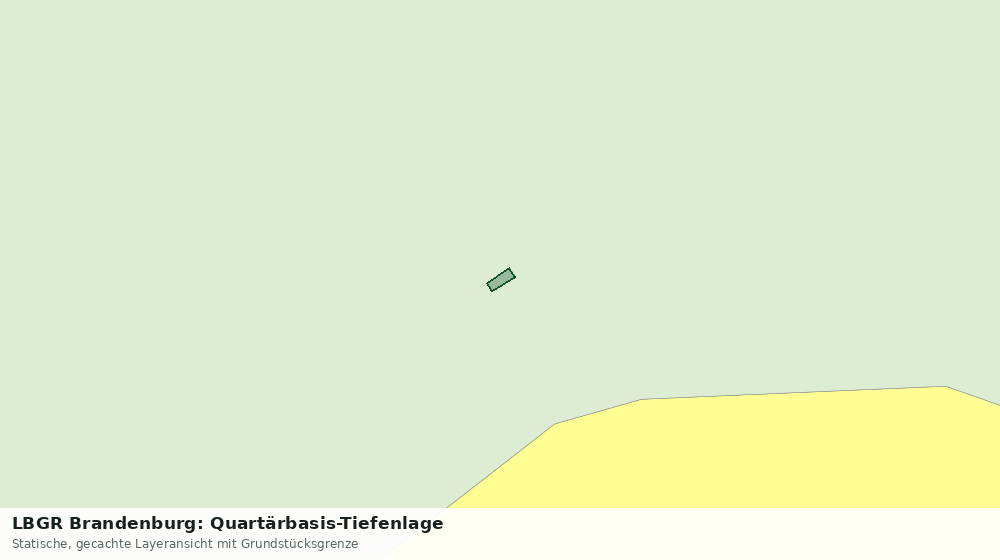 Statische Kartenansicht: LBGR Brandenburg: Quartärbasis-Tiefenlage