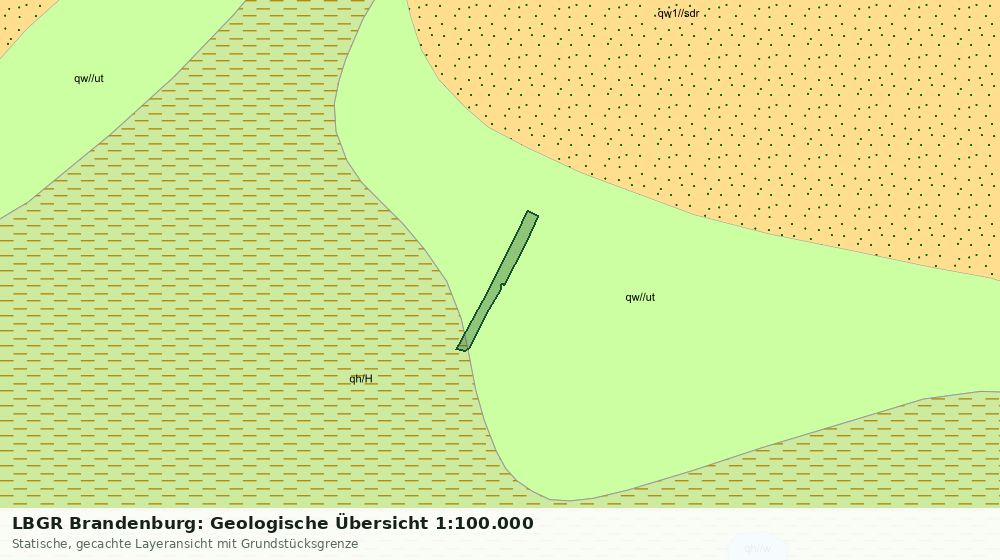 Statische Kartenansicht: LBGR Brandenburg: Geologische Übersicht 1:100.000