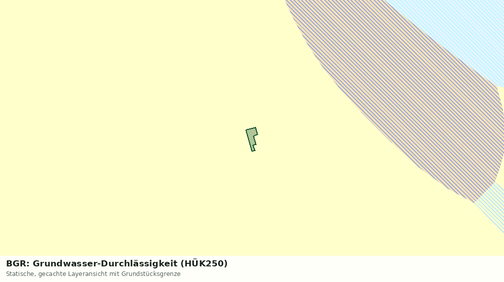 Statische Kartenansicht: BGR: Grundwasser-Durchlässigkeit (HÜK250)