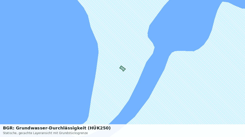 Statische Kartenansicht: BGR: Grundwasser-Durchlässigkeit (HÜK250)