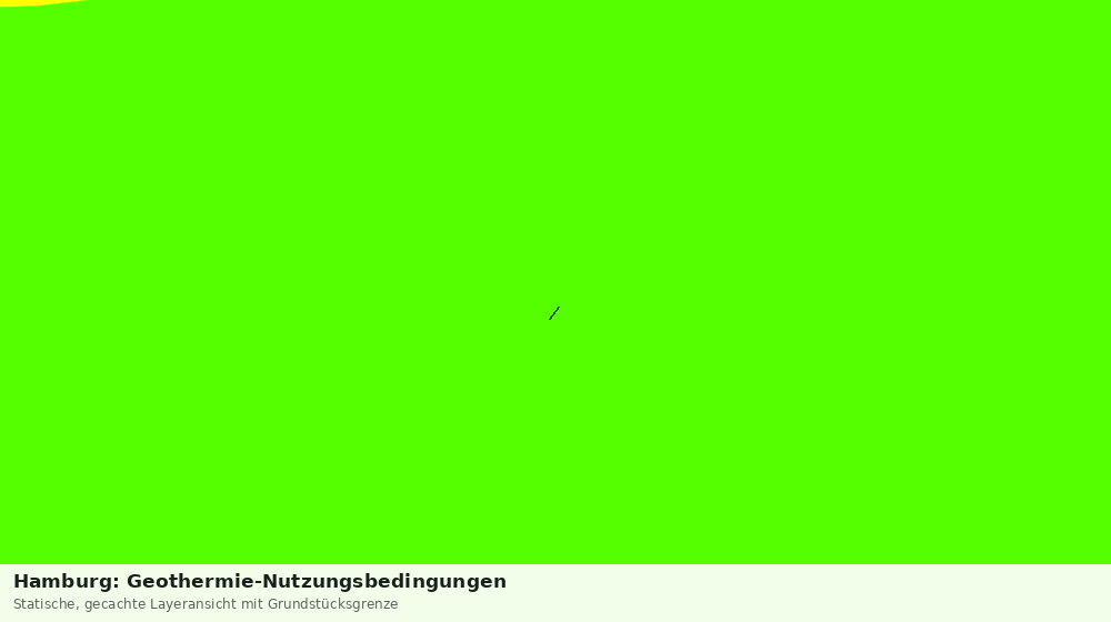 Statische Kartenansicht: Hamburg: Geothermie-Nutzungsbedingungen
