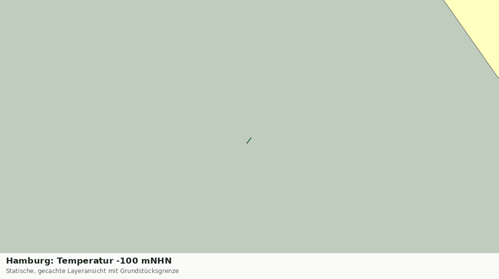 Statische Kartenansicht: Hamburg: Temperatur -100 mNHN
