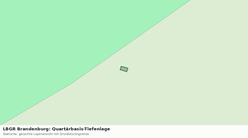 Statische Kartenansicht: LBGR Brandenburg: Quartärbasis-Tiefenlage