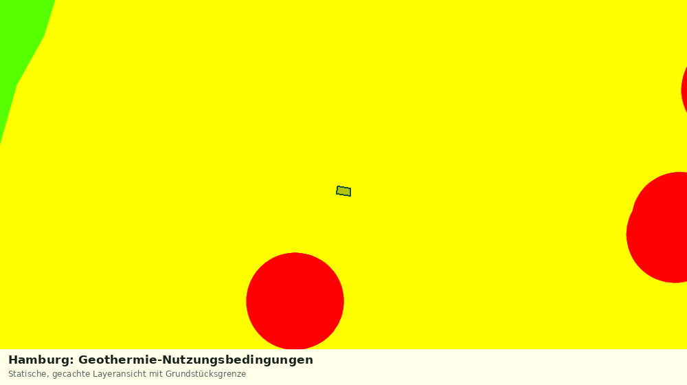 Statische Kartenansicht: Hamburg: Geothermie-Nutzungsbedingungen