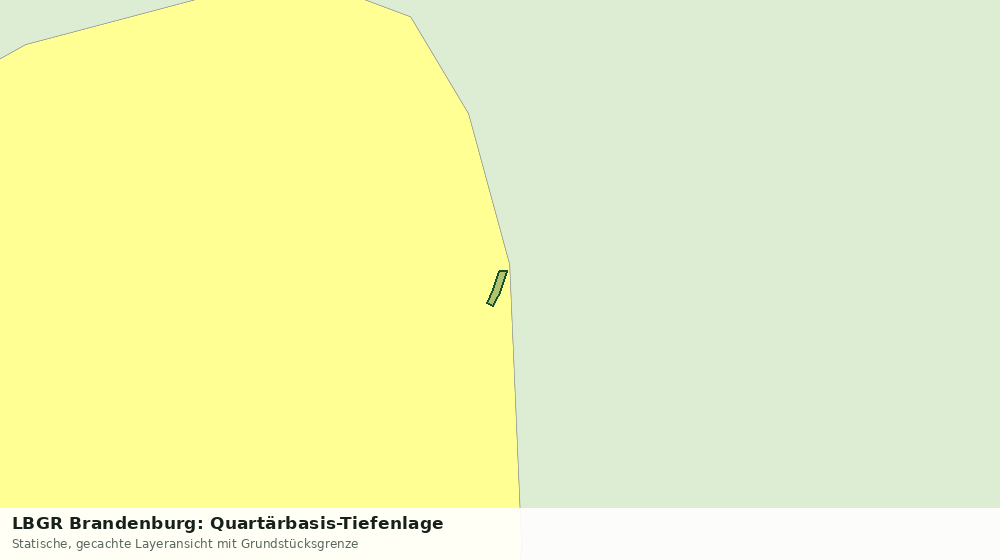 Statische Kartenansicht: LBGR Brandenburg: Quartärbasis-Tiefenlage
