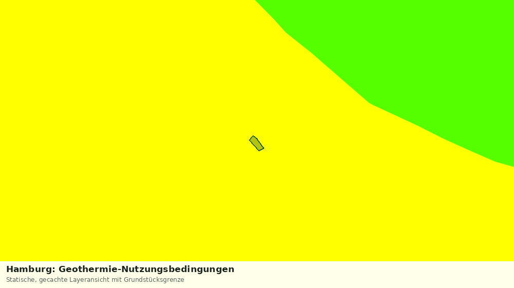 Statische Kartenansicht: Hamburg: Geothermie-Nutzungsbedingungen