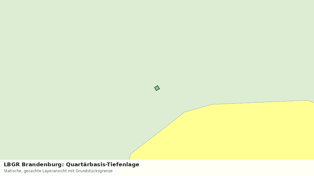 Statische Kartenansicht: LBGR Brandenburg: Quartärbasis-Tiefenlage