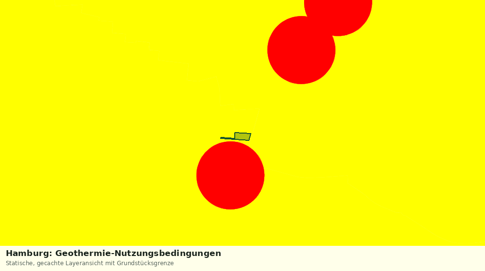 Statische Kartenansicht: Hamburg: Geothermie-Nutzungsbedingungen