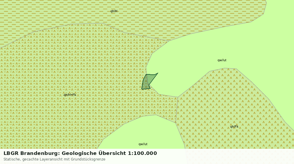 Statische Kartenansicht: LBGR Brandenburg: Geologische Übersicht 1:100.000