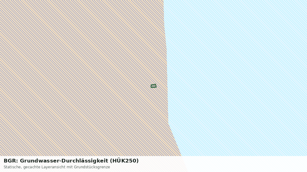 Statische Kartenansicht: BGR: Grundwasser-Durchlässigkeit (HÜK250)