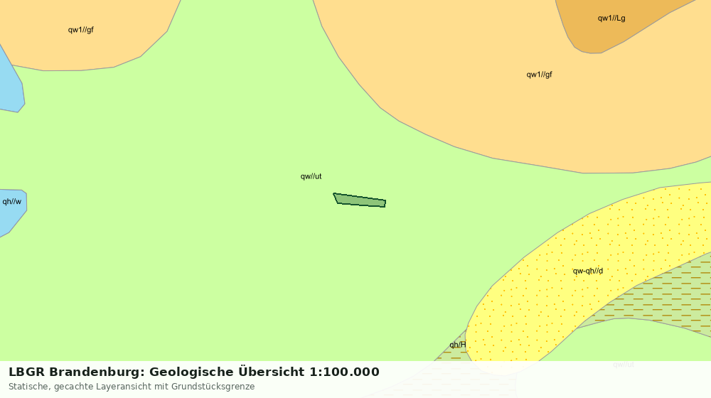 Statische Kartenansicht: LBGR Brandenburg: Geologische Übersicht 1:100.000