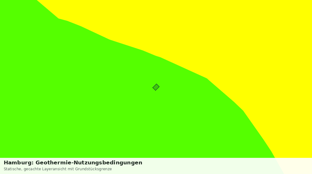 Statische Kartenansicht: Hamburg: Geothermie-Nutzungsbedingungen