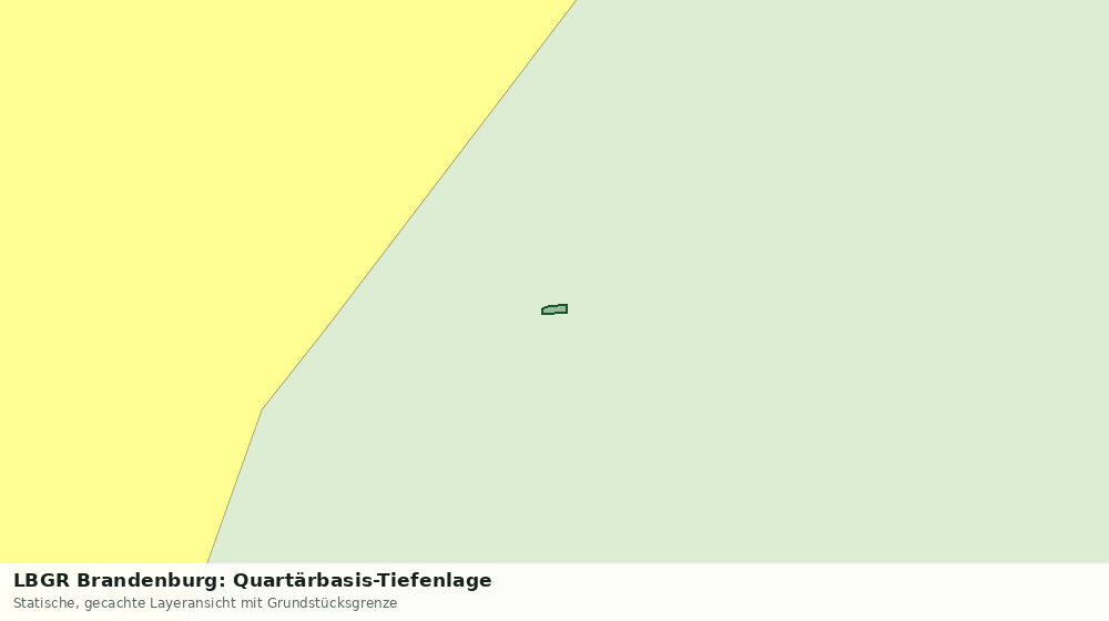 Statische Kartenansicht: LBGR Brandenburg: Quartärbasis-Tiefenlage