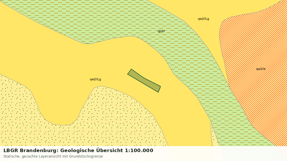 Statische Kartenansicht: LBGR Brandenburg: Geologische Übersicht 1:100.000