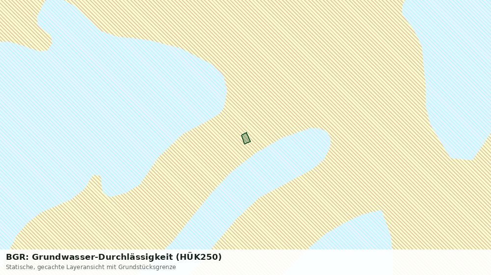 Statische Kartenansicht: BGR: Grundwasser-Durchlässigkeit (HÜK250)