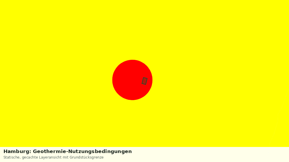 Statische Kartenansicht: Hamburg: Geothermie-Nutzungsbedingungen