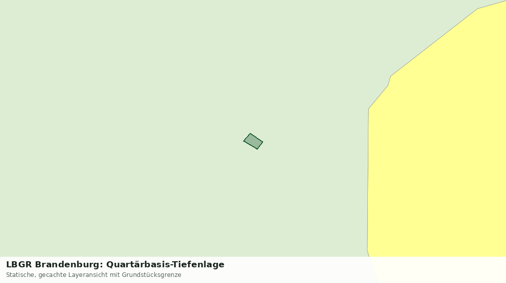 Statische Kartenansicht: LBGR Brandenburg: Quartärbasis-Tiefenlage