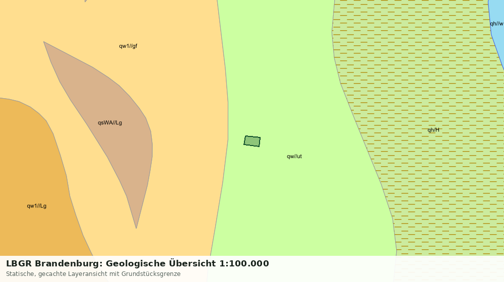 Statische Kartenansicht: LBGR Brandenburg: Geologische Übersicht 1:100.000
