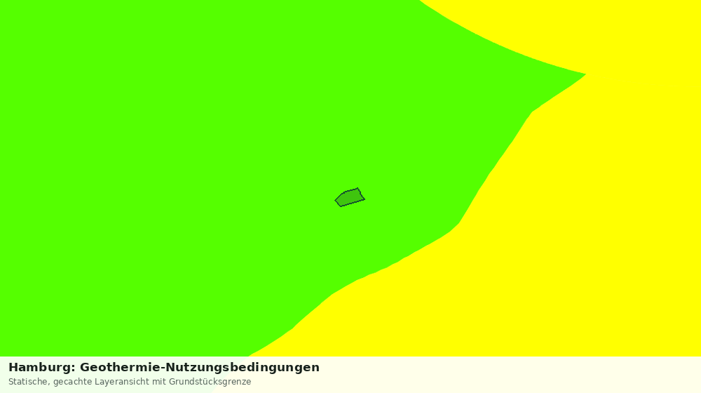 Statische Kartenansicht: Hamburg: Geothermie-Nutzungsbedingungen
