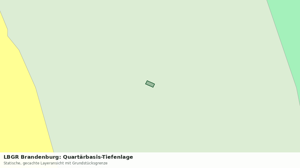 Statische Kartenansicht: LBGR Brandenburg: Quartärbasis-Tiefenlage