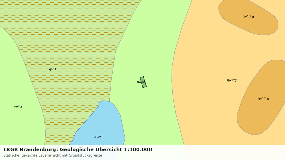 Statische Kartenansicht: LBGR Brandenburg: Geologische Übersicht 1:100.000