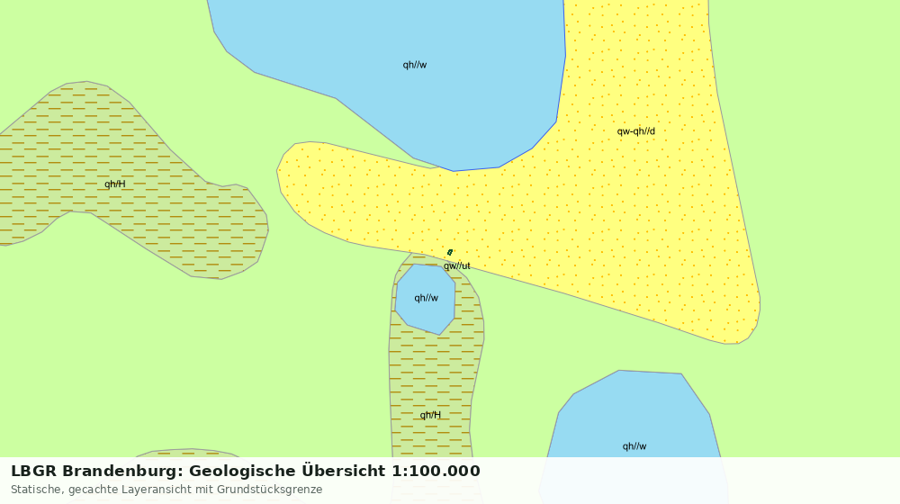 Statische Kartenansicht: LBGR Brandenburg: Geologische Übersicht 1:100.000