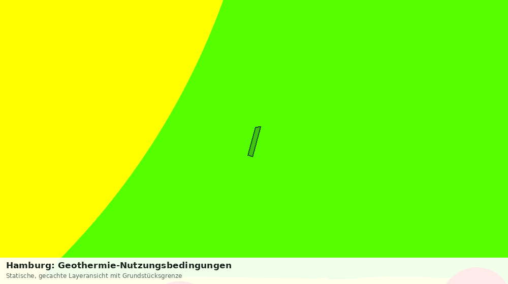 Statische Kartenansicht: Hamburg: Geothermie-Nutzungsbedingungen
