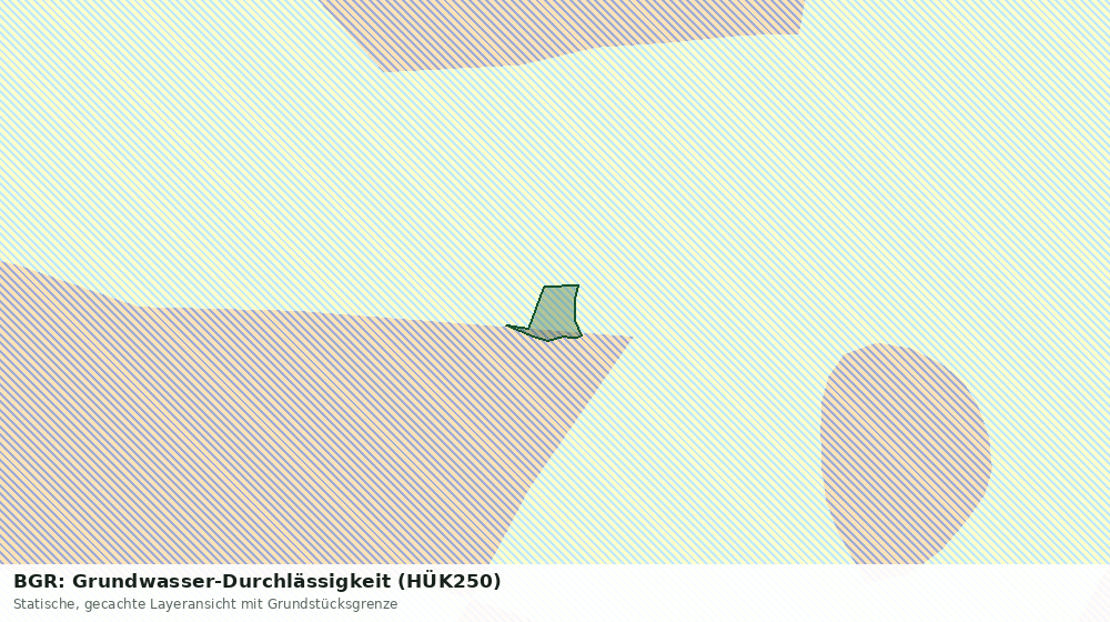Statische Kartenansicht: BGR: Grundwasser-Durchlässigkeit (HÜK250)