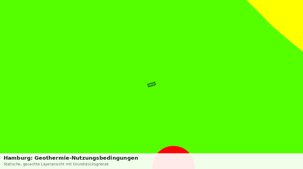 Statische Kartenansicht: Hamburg: Geothermie-Nutzungsbedingungen