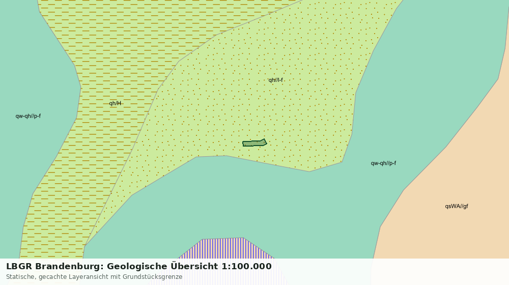 Statische Kartenansicht: LBGR Brandenburg: Geologische Übersicht 1:100.000