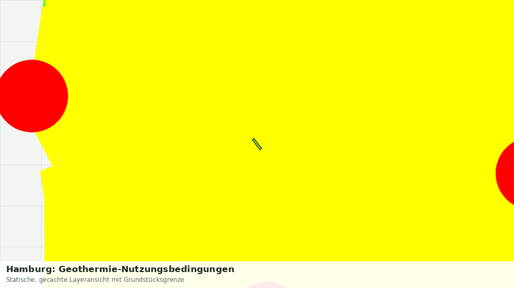 Statische Kartenansicht: Hamburg: Geothermie-Nutzungsbedingungen
