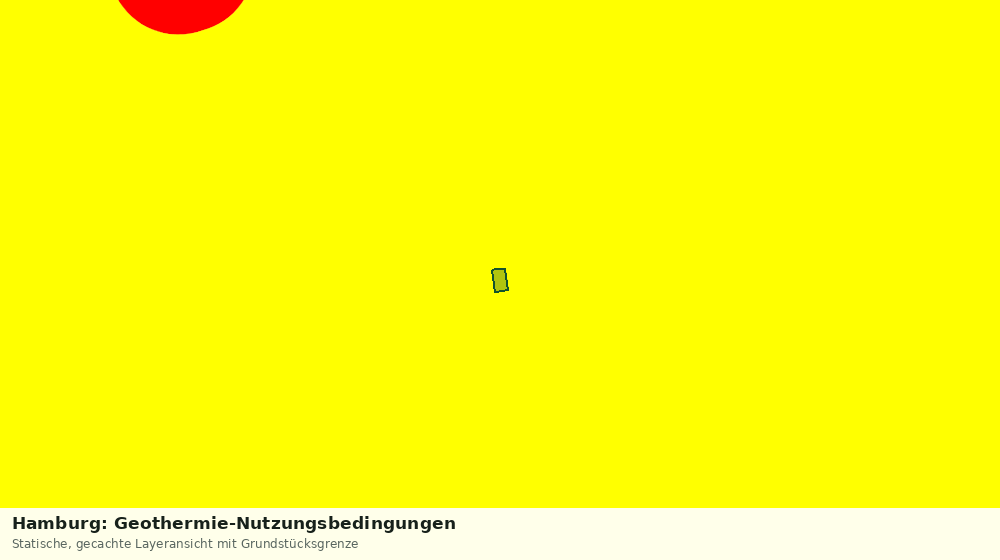 Statische Kartenansicht: Hamburg: Geothermie-Nutzungsbedingungen