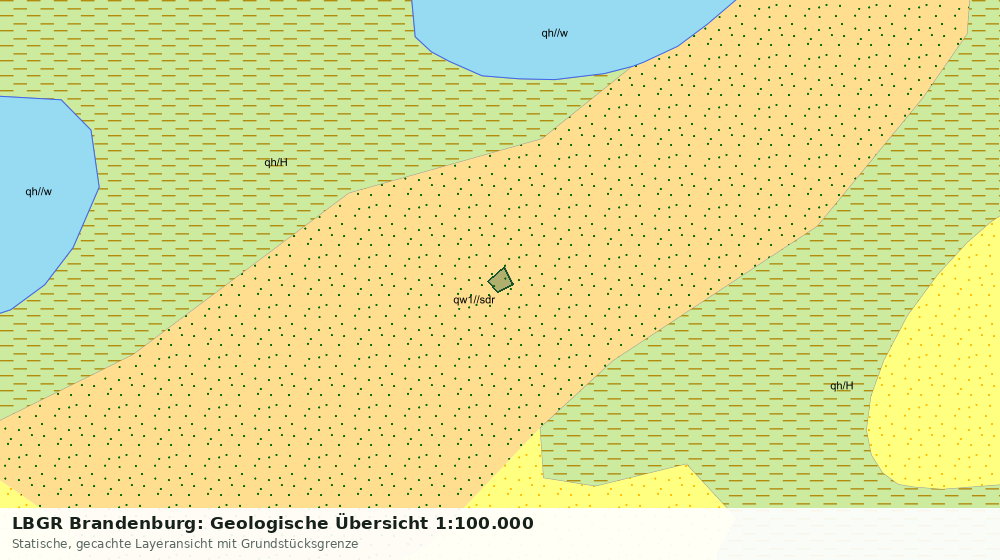 Statische Kartenansicht: LBGR Brandenburg: Geologische Übersicht 1:100.000