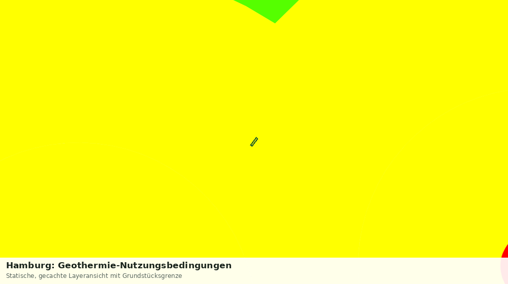 Statische Kartenansicht: Hamburg: Geothermie-Nutzungsbedingungen