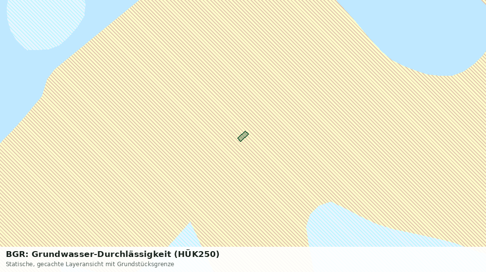 Statische Kartenansicht: BGR: Grundwasser-Durchlässigkeit (HÜK250)