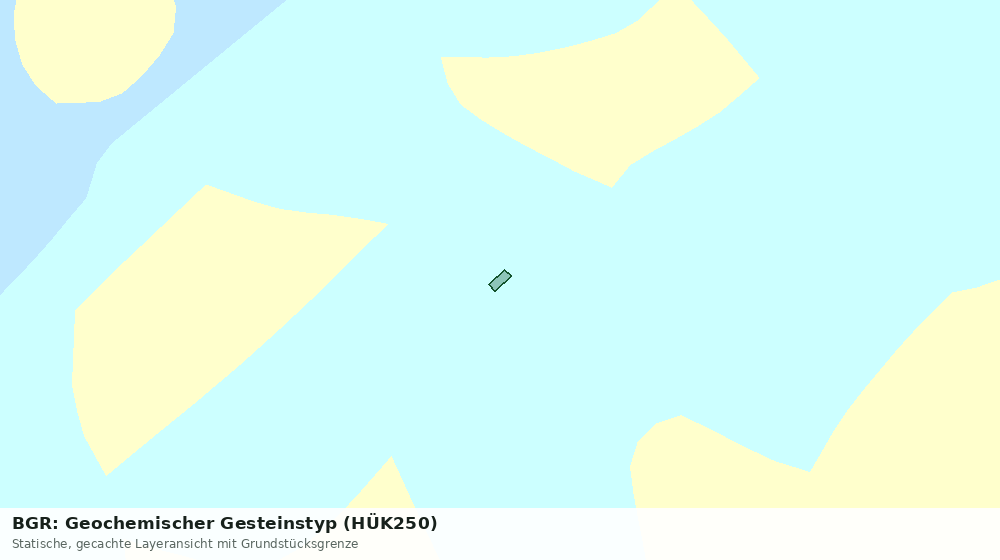 Statische Kartenansicht: BGR: Geochemischer Gesteinstyp (HÜK250)