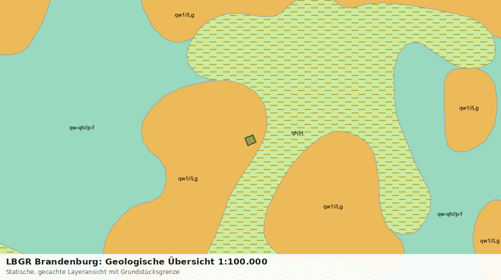 Statische Kartenansicht: LBGR Brandenburg: Geologische Übersicht 1:100.000