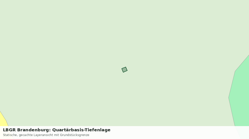 Statische Kartenansicht: LBGR Brandenburg: Quartärbasis-Tiefenlage