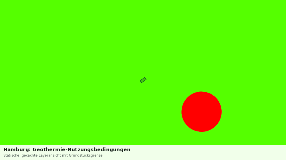 Statische Kartenansicht: Hamburg: Geothermie-Nutzungsbedingungen