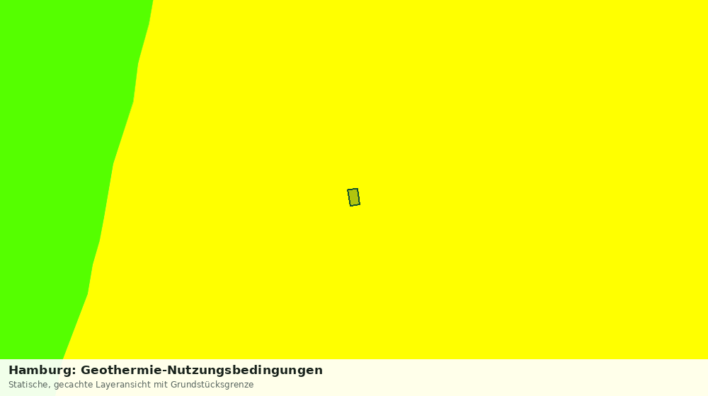 Statische Kartenansicht: Hamburg: Geothermie-Nutzungsbedingungen
