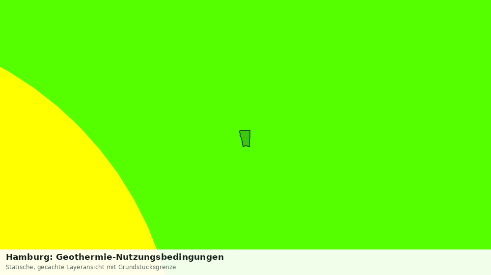 Statische Kartenansicht: Hamburg: Geothermie-Nutzungsbedingungen