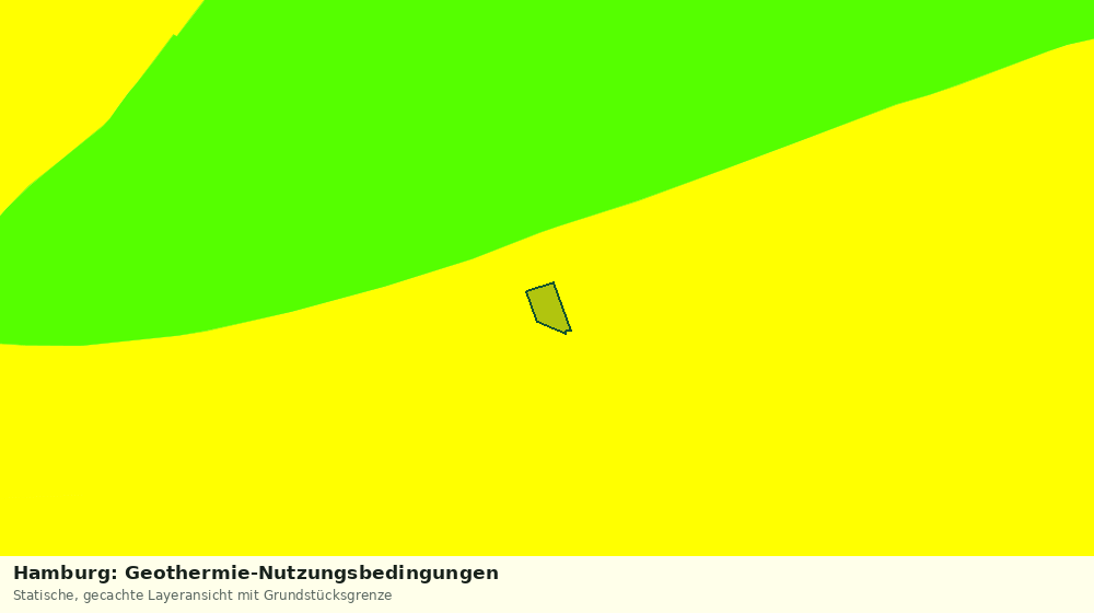 Statische Kartenansicht: Hamburg: Geothermie-Nutzungsbedingungen