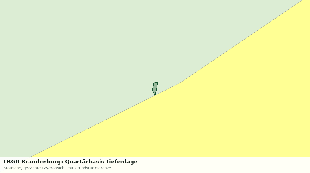 Statische Kartenansicht: LBGR Brandenburg: Quartärbasis-Tiefenlage