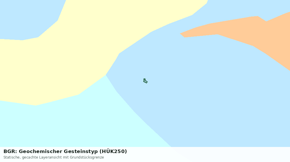 Statische Kartenansicht: BGR: Geochemischer Gesteinstyp (HÜK250)