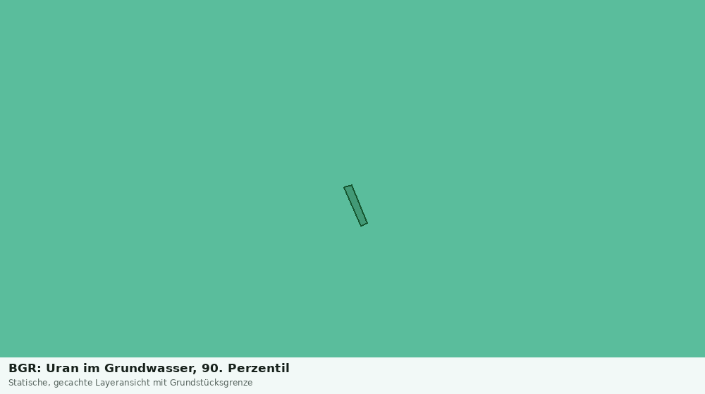 Statische Kartenansicht: BGR: Uran im Grundwasser, 90. Perzentil