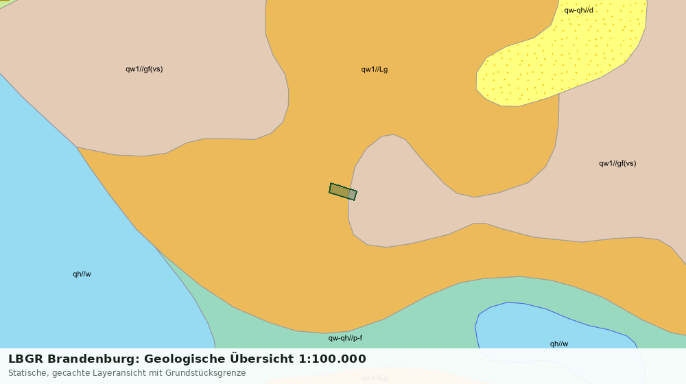 Statische Kartenansicht: LBGR Brandenburg: Geologische Übersicht 1:100.000