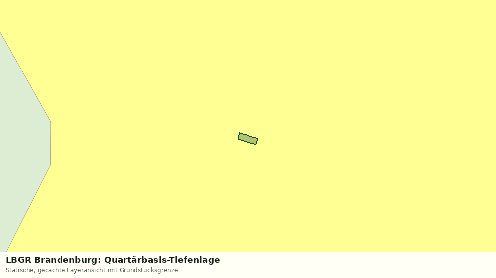Statische Kartenansicht: LBGR Brandenburg: Quartärbasis-Tiefenlage